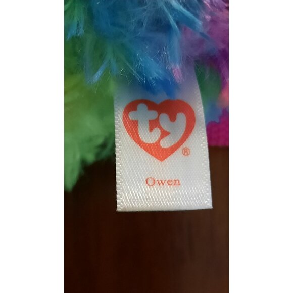 Ty Gear Collection Owen Plush Rainbow Owl Crossbody Bag - Picture 8 of 12